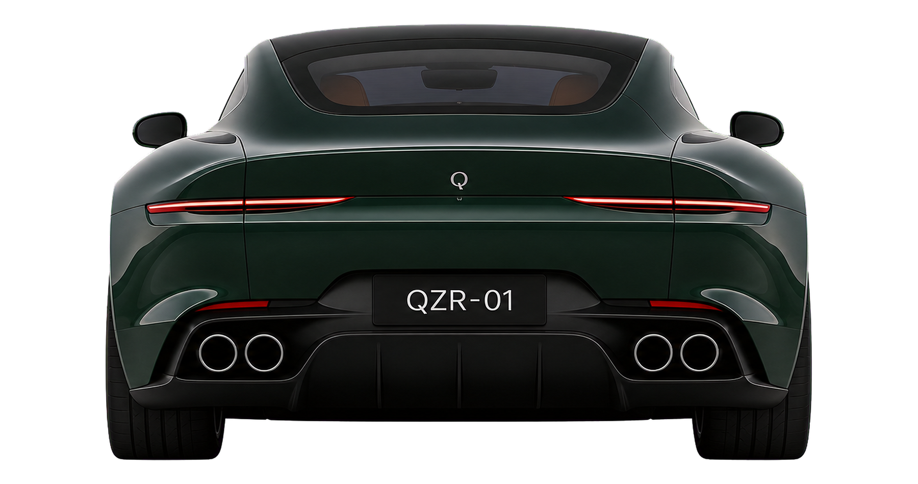 QZR-01 vista trasera, verde carrera