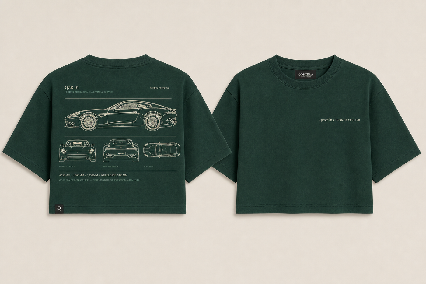 Blueprint Archive Crop Tee — Women